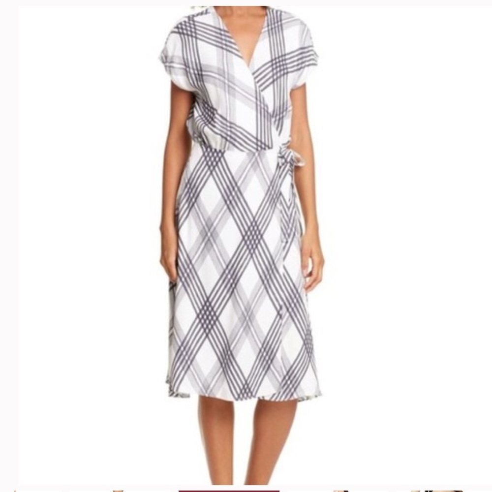 JOIE Bethwyn B Plaid Wrap Dress